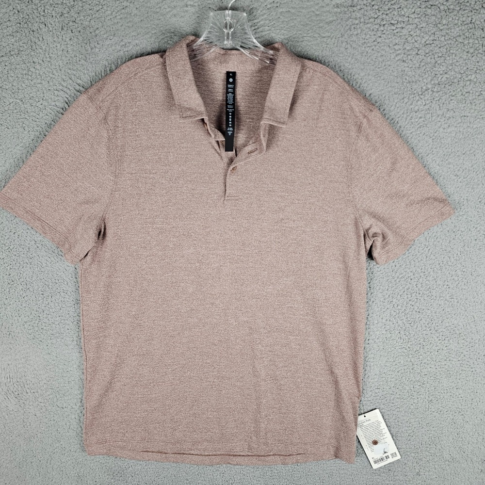 Lululemon Polo Mens XL Evolution Pique Slim Fit Short Sleeve HSTZ LM3DZPS